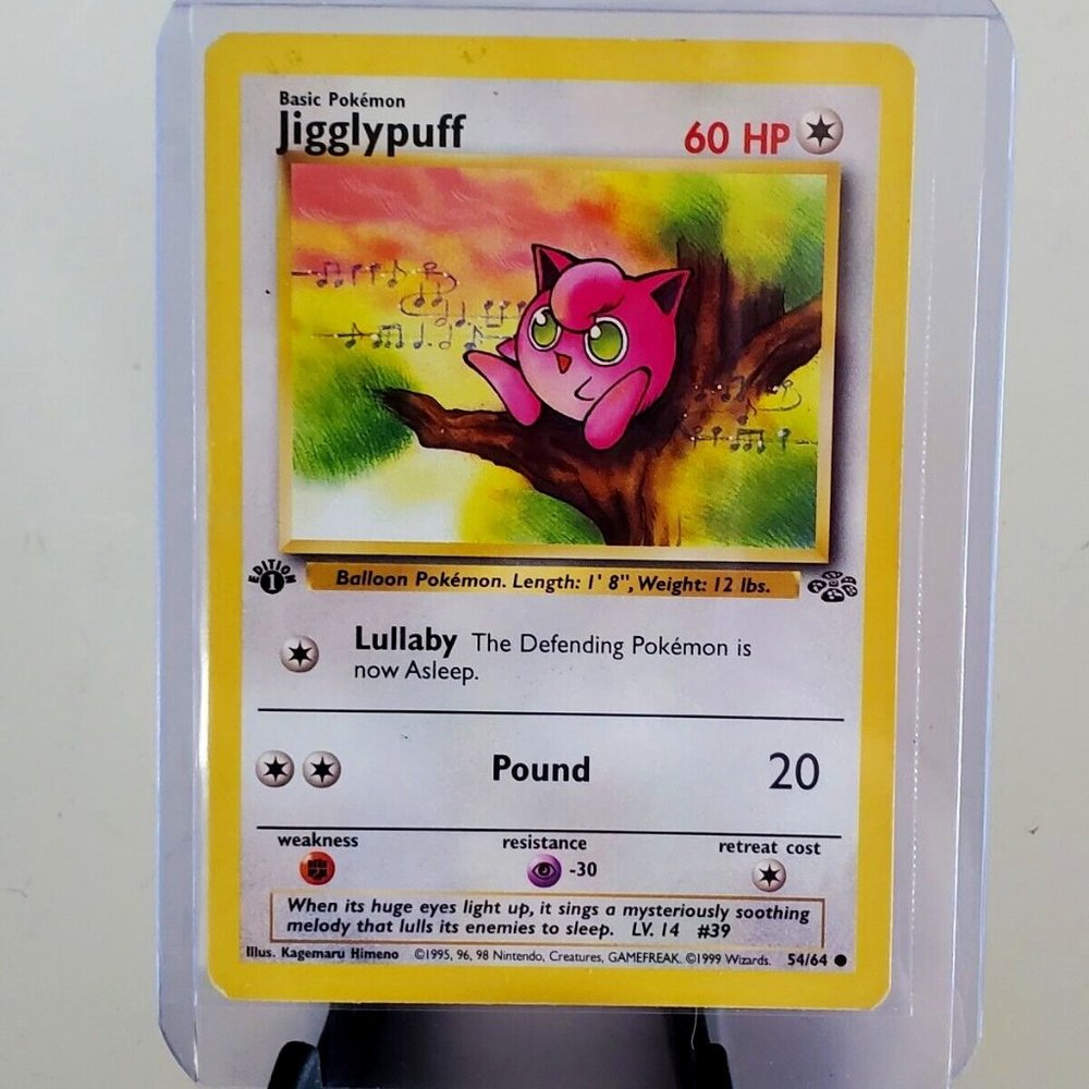 Jigglypuff 54/64 1st Edition Jungle Set Pokemon Card WOTC First Edition
